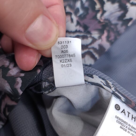 Athleta Womens Run With It Jacket Size Small Kinetic Abstract Zip Windbreaker - Picture 7 of 7